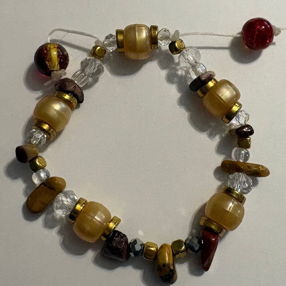 Egg Yolk Stone Crystal Handmade Bracelet